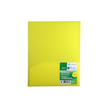 POCHETTE PLASTIQUE RIGIDE JAUNE