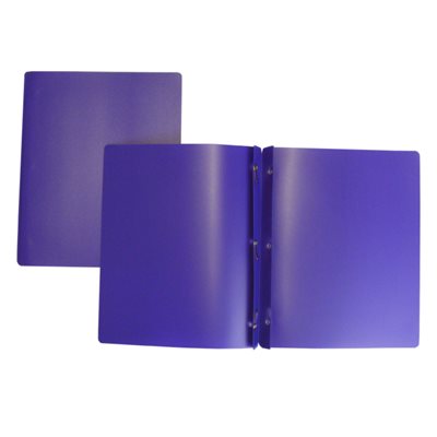 DUO-TANG PLASTIQUE RIGIDE MAUVE