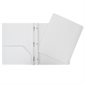 DUO-TANG POCHETTES PLASTIQUE RIGIDE BLANC