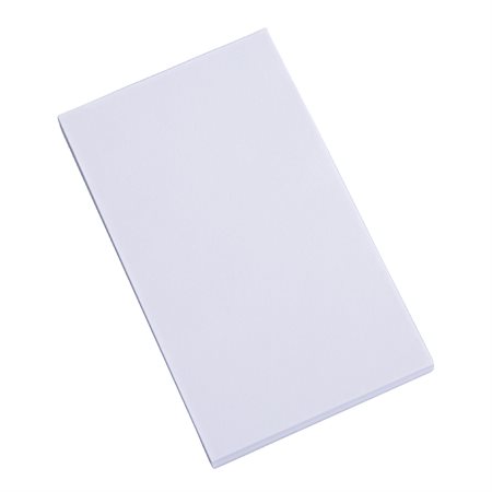 Tablette de papier brouillon blanc uni 5x8