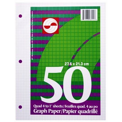 QUAD PAPER MOBILE LEAF 4sq / inch (pqt 50) (05281)